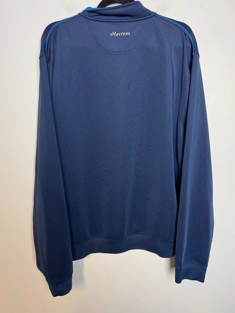 Masters Tech Quarter Zip Pullover Mens XXL Navy Blue Performance Golf Sweater